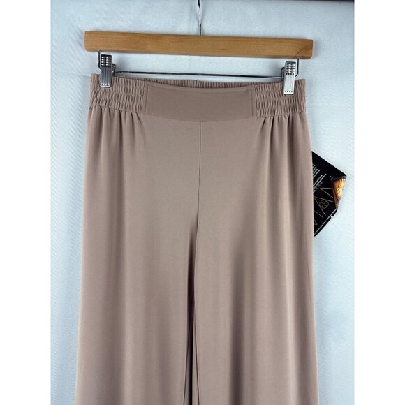 Iman Womens Wide-Leg Palazzo Pants S Short Stretch Polyester/Spandex Made In Jor - Picture 2 of 5
